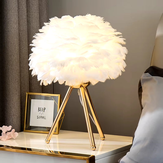 Feather Table Lamp